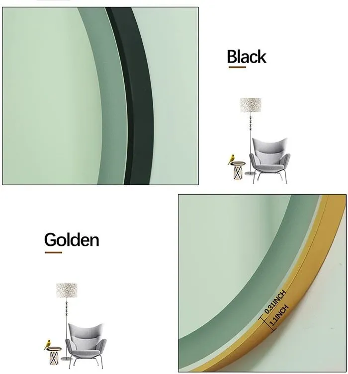 Metal Framed Vanity Mirror